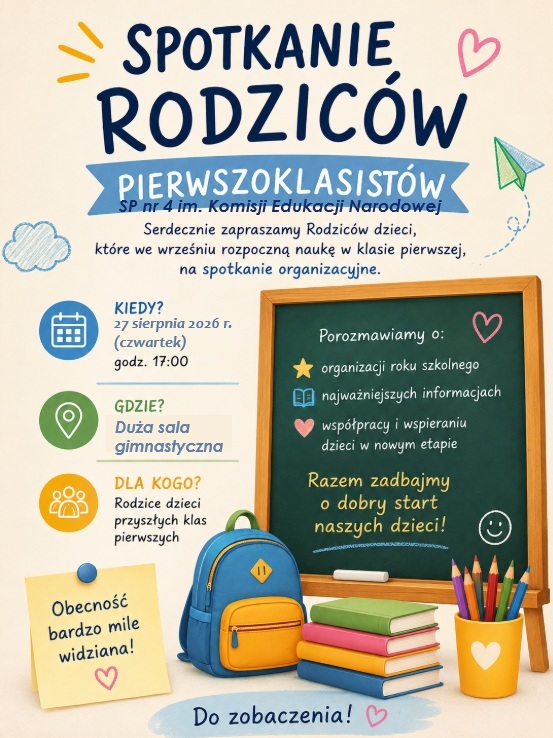 Spotkanie rodziców pierwszoklasistów